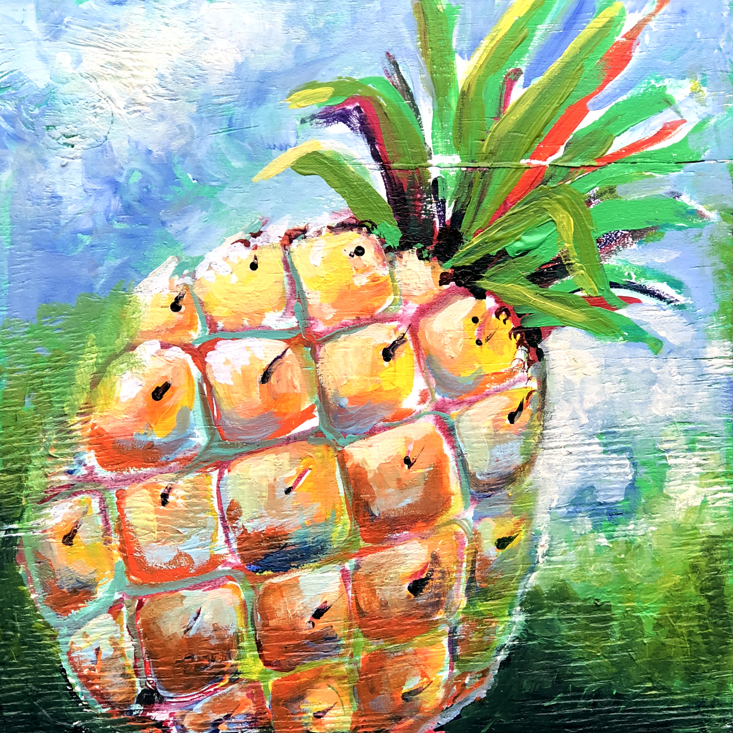 Pineapple Art Kit 12 x 12 — Ellen's Art / Blessed and Broken Creations