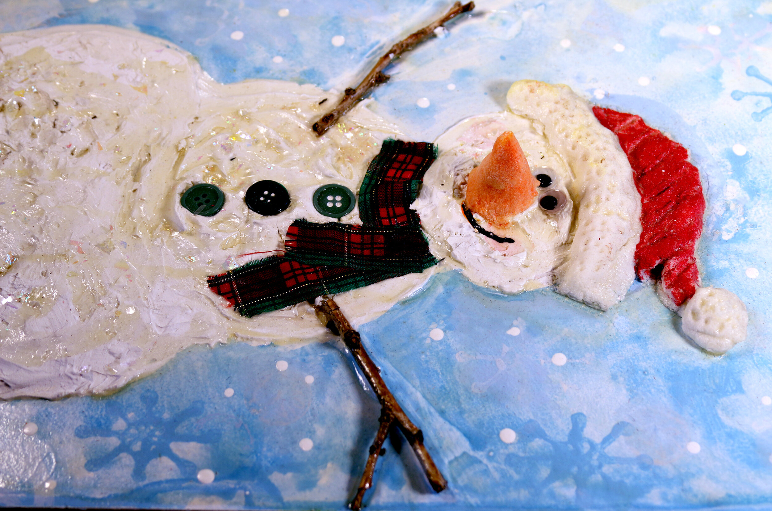 High texture snowman kit — Ellen's Art / Blessed and Broken Creations