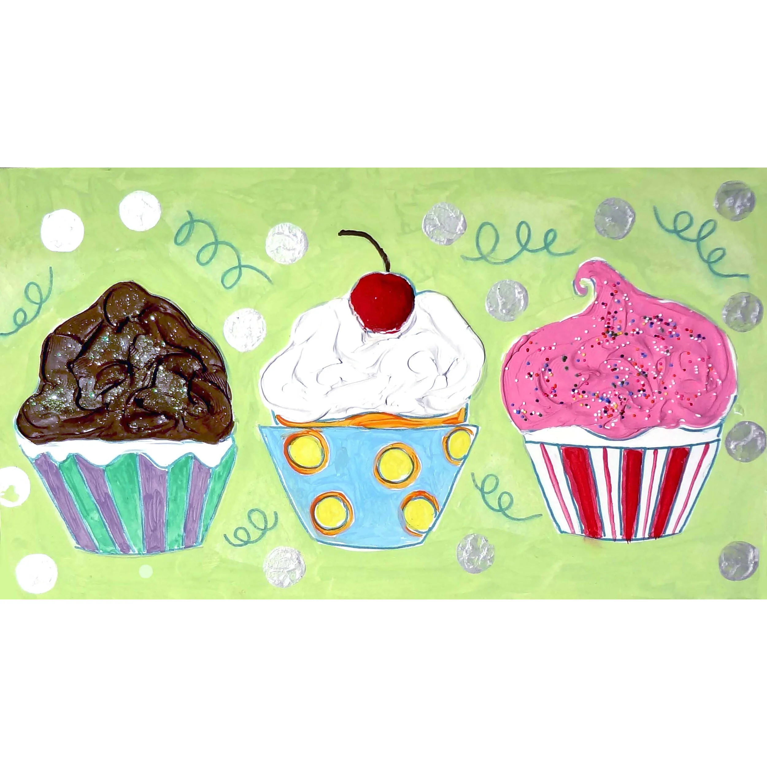 High Texture Cupcakes Art Kit 16 x 9 (YouTube VIDEO)