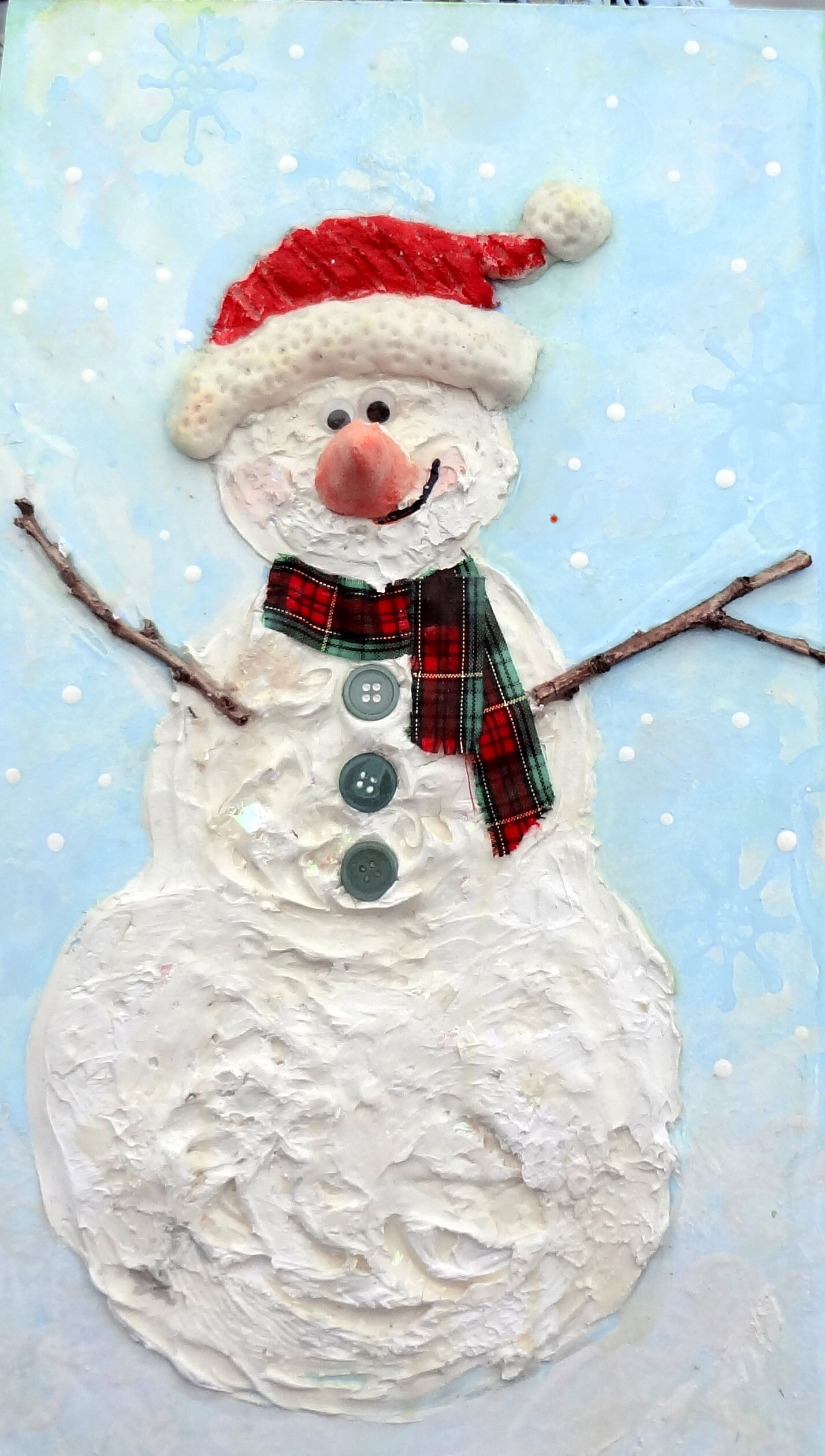 High texture snowman kit — Ellen's Art / Blessed and Broken