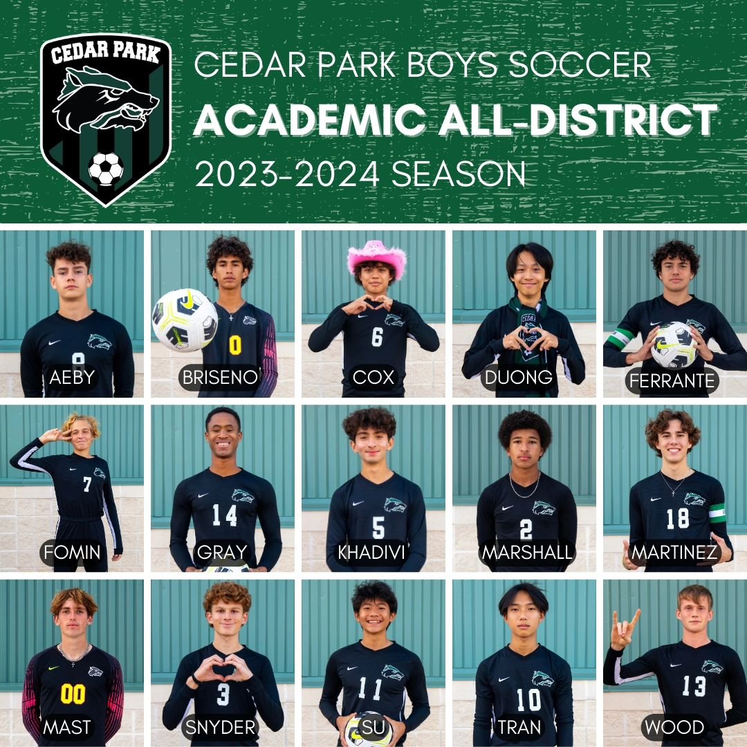 🎖Academic All-District nods 👏 to all these young gentlemen on a job well done - on and off the field! 
@lucius_privat.zh @jake.briseno @nathancoc_ @tyler_lauu @jonah_ferrante @willgray822 @justin_khadivi2 @aiden.marshall06 @carlo.r.martinez @jaxon.