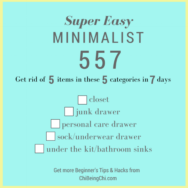 557 minimalist challenge