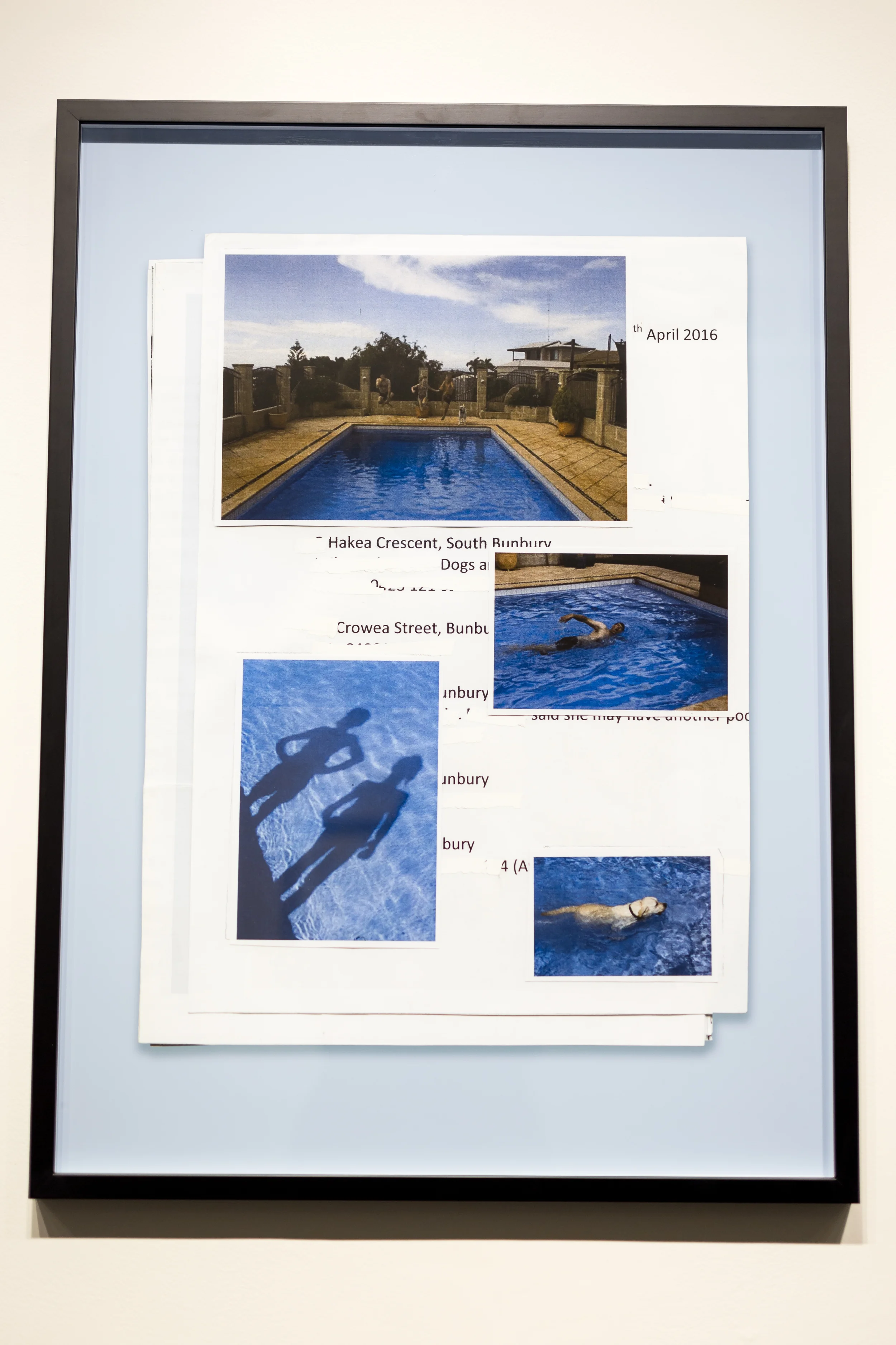 Mark Parfitt, Oasis Drive (detail), 2016 , 10 x digital prints on archival paper
