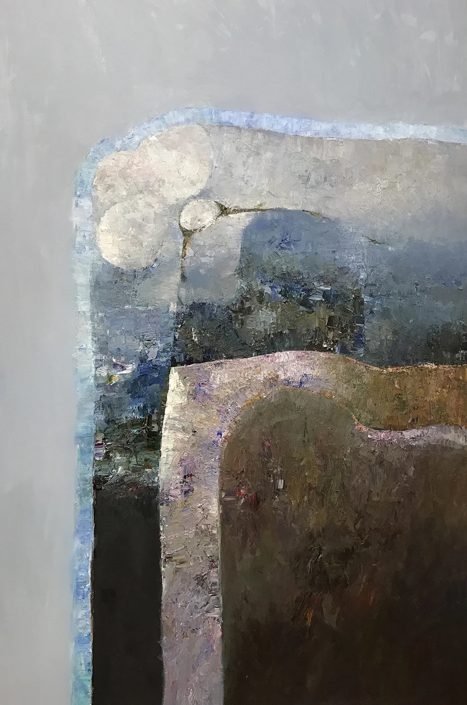 "ABSTRACT LANDSCAPE" 72x48 in. 183x122 cm. oil on canvas 2017