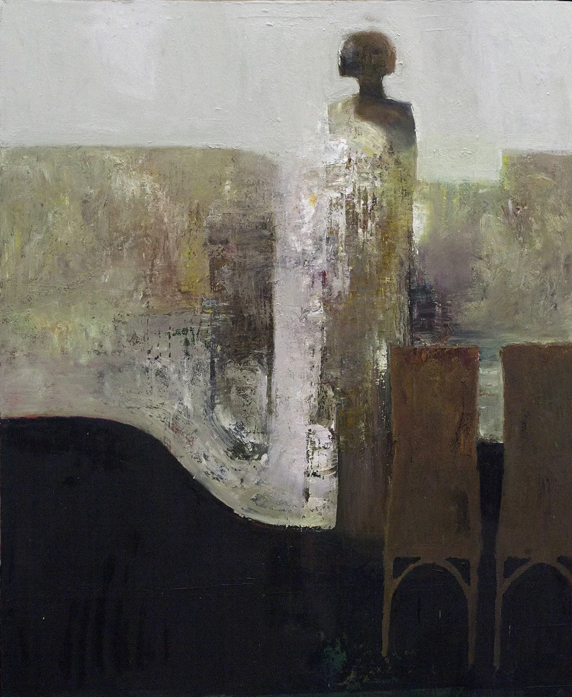 "Standing Figure" 60x48 in. 145x122 cm. oil on canvas 2016