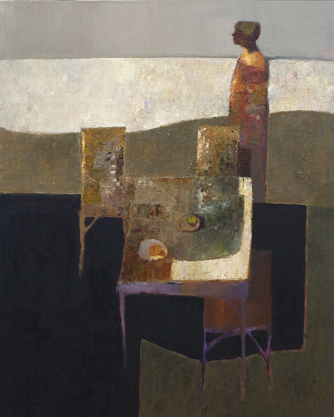 "WAITING" 50X40 in. 127X102 cm. oil on Canvas 2016