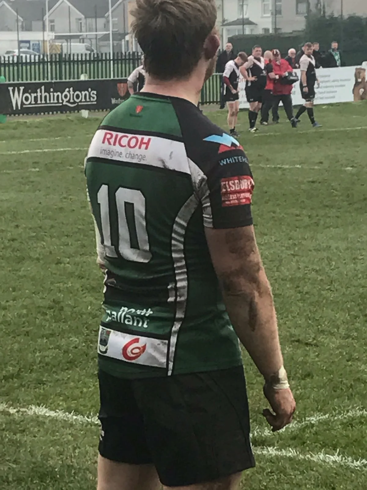 Regional Touch: Caerphilly with the Region's logo on their strip