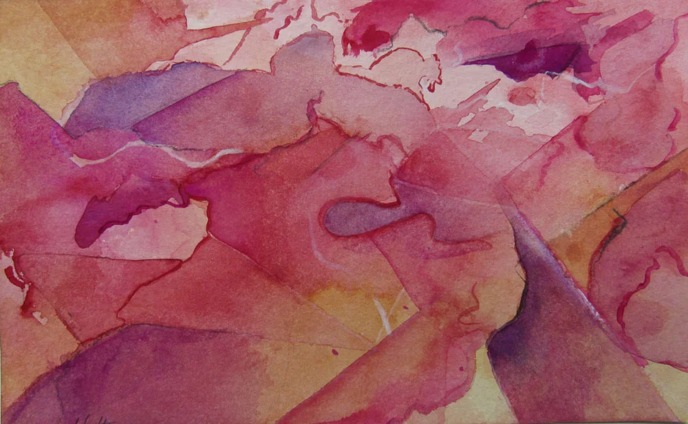 Untitled, watercolor on paper, 4"x6" 