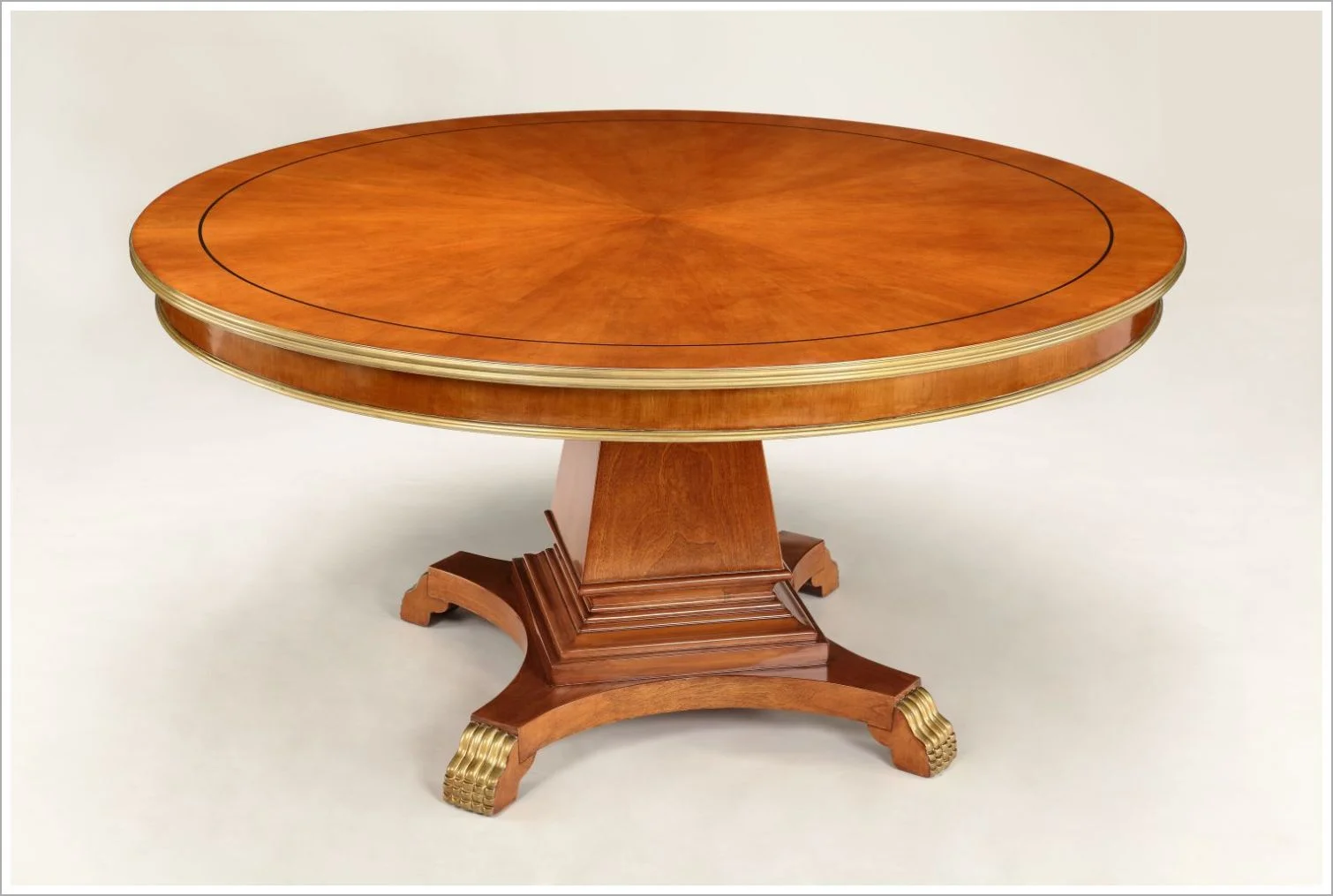 Custom Hotel Lobby Table with Carving, Inlay and Gilding