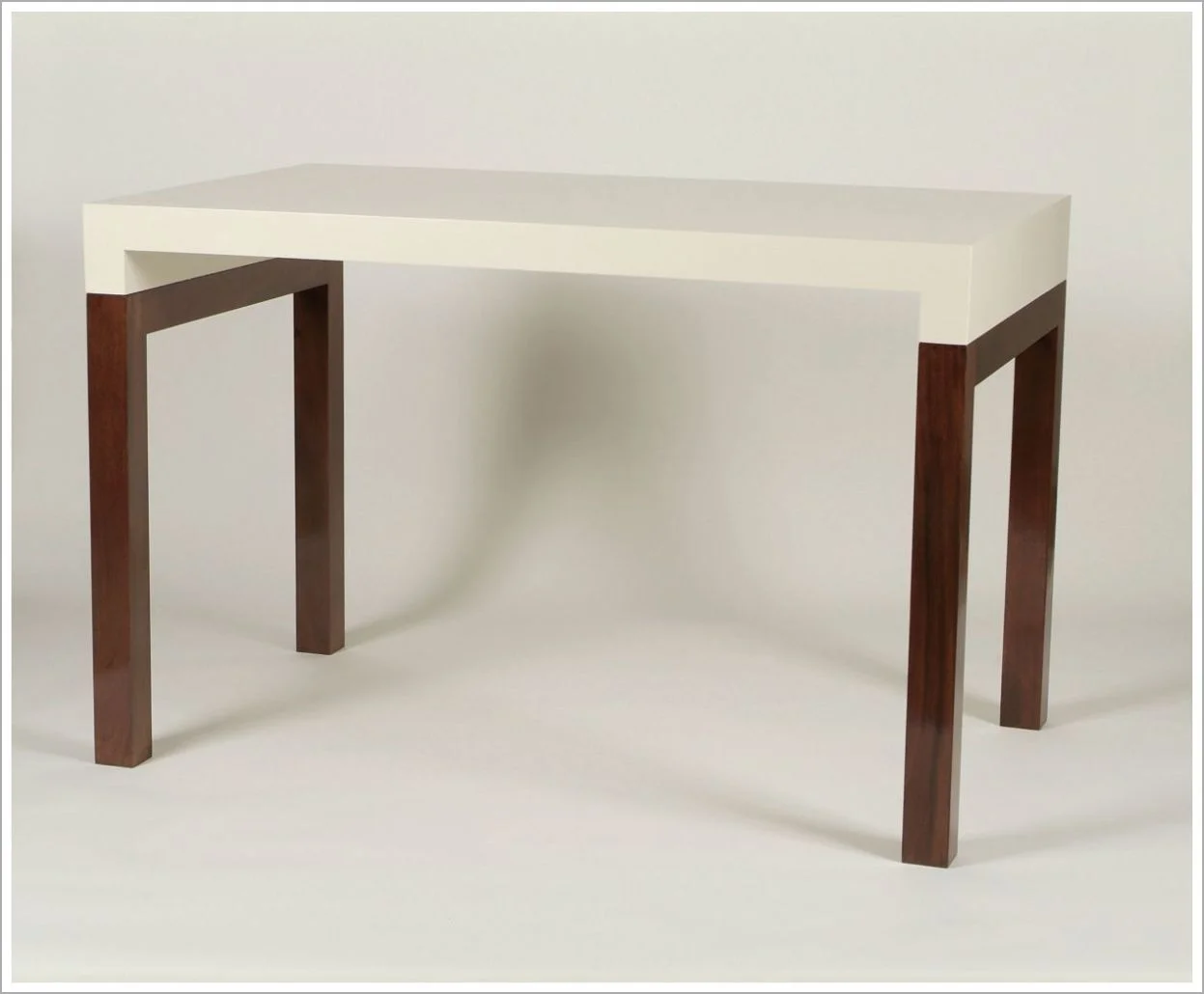 Custom Parsons Style Table with Walnut Legs