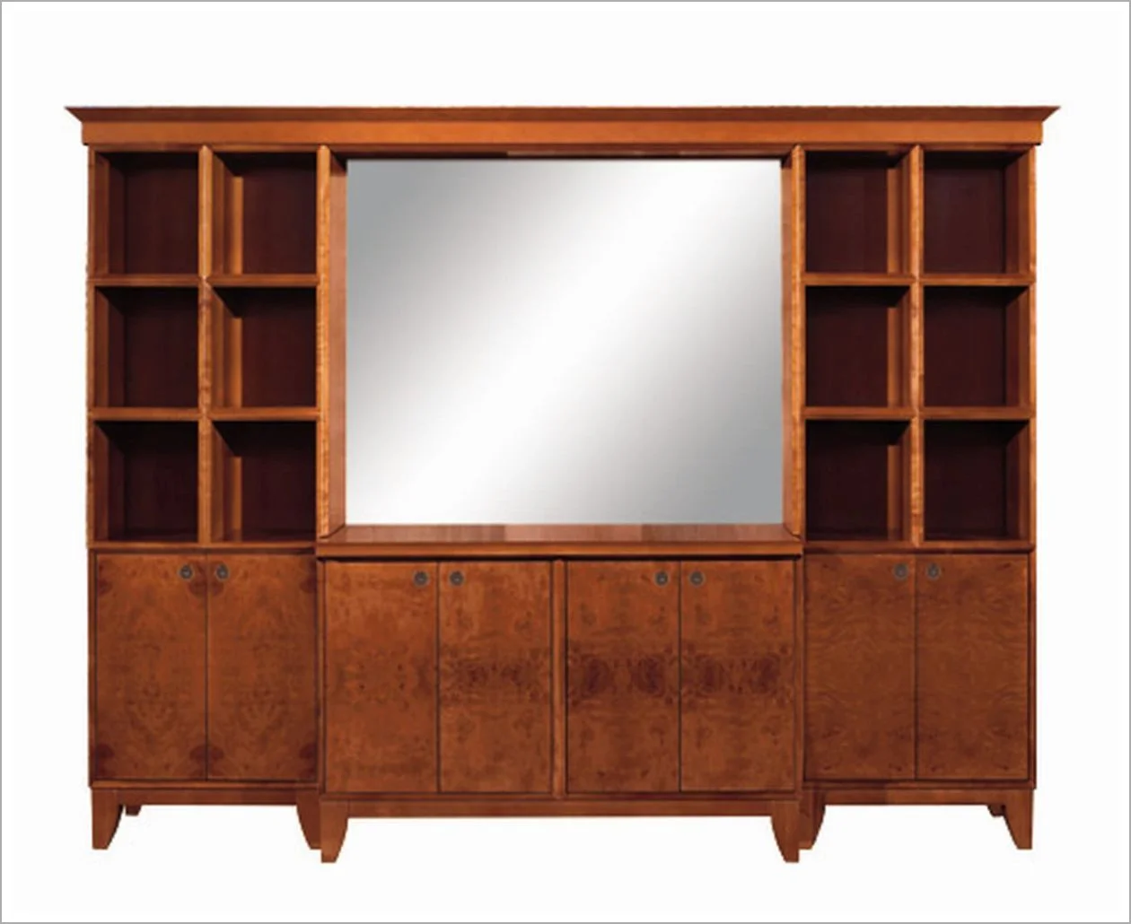 Custom Hospitality Cabinet with Center Mirror