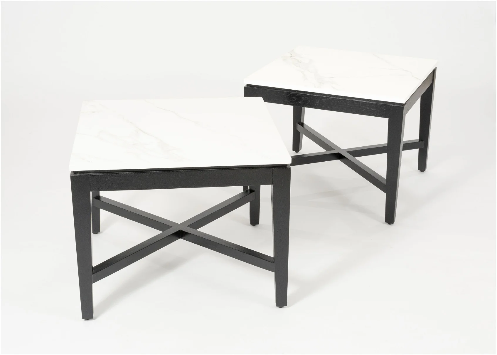 Custom Side Tables with Stone Tops