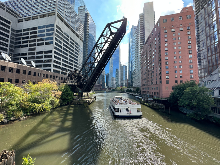 Raised Bridge Chicago River