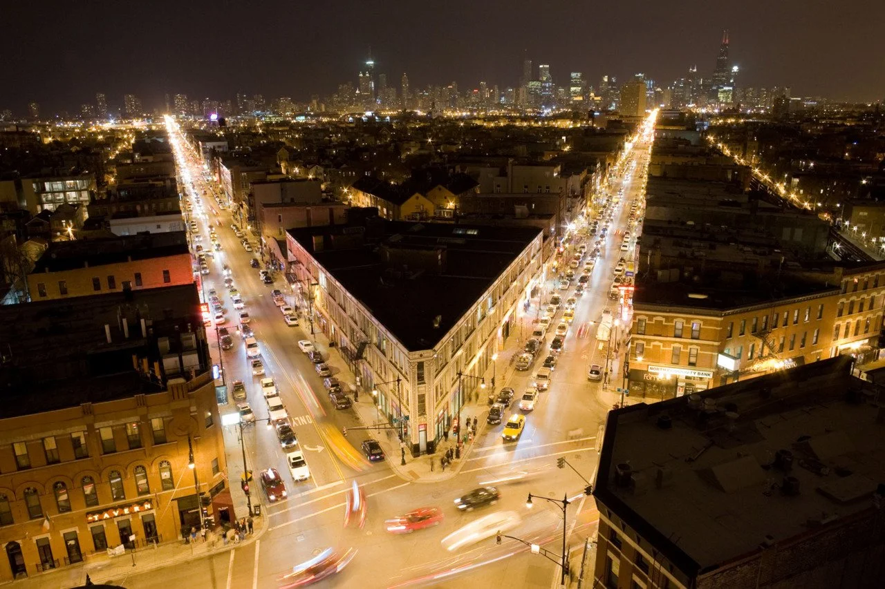 Skyline View From Wicker Park