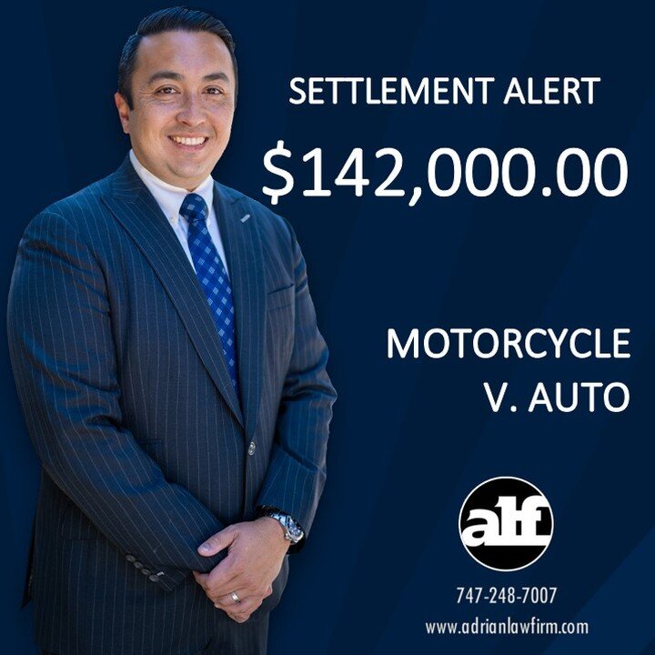 We're happy to report a $142,000.00 combined settlement for a motorcycle couple that were involved in a crash on the Pacific Coast Highway in Los Angeles, back in July 2021.

Results vary from case to case, and this is not a way to predict what you m
