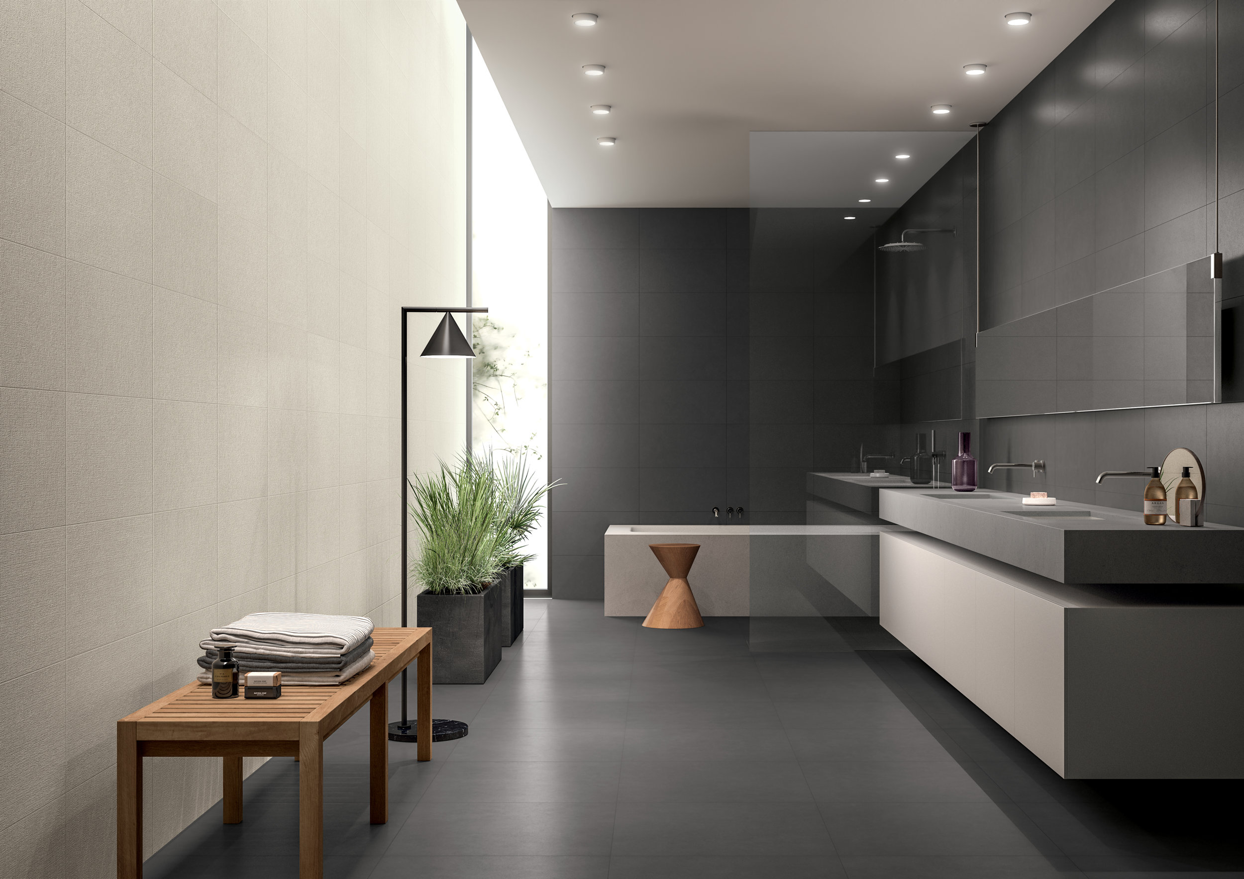 BLUTECH - CENERE LAPPATA(floor and wall)+BIANCO JUTA_BAGNO(wall)_Amb.jpg