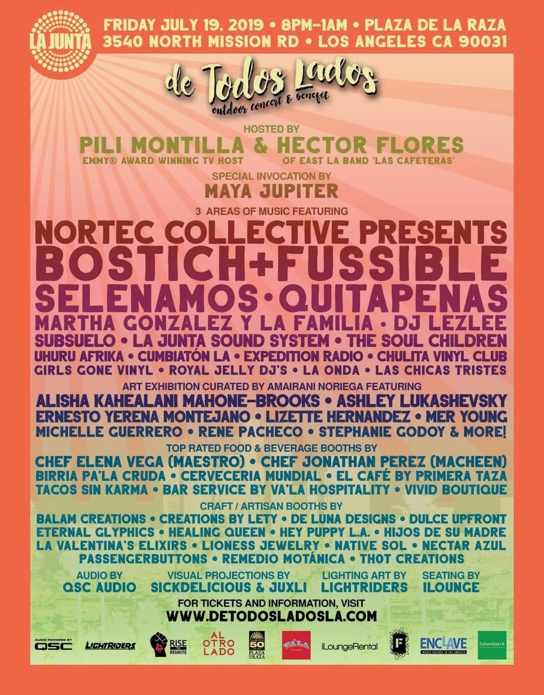 De Todos Lados Outdoor Concert &amp; Benefit