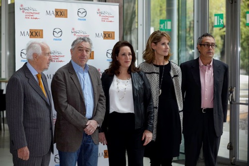 Robert De Niro, Megan Fox Kelly, Perri Peltz, at 2014 Rome Film Festival Photograph: Matteo Nardone