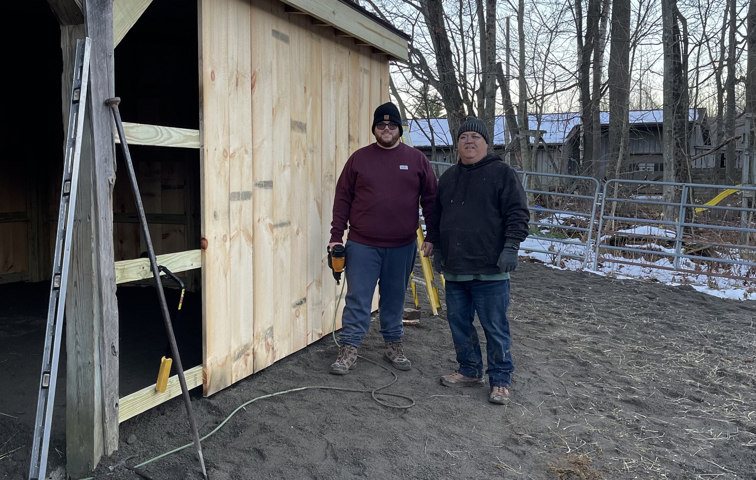 Buliding Stall W/Dad 2022 NY