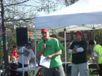 Commissioner Peter McLaughlin at the Arbor Day kickoff. Also pictured: Council Member Robert Lilligren