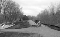 Construction is currently underway on the trail connection