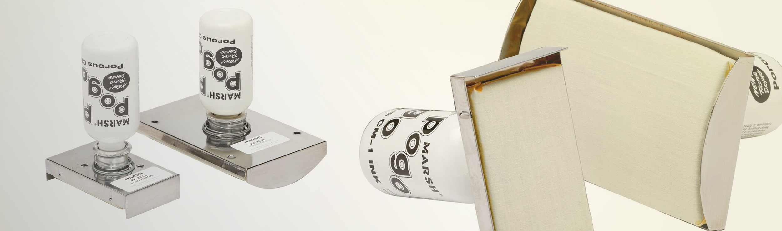 CONTACT MARKING HAND PRINTERS Flat or rocker Pogo® printers with attached inked stencils for printing repeatable information from already designed or custom made stencils. PDF