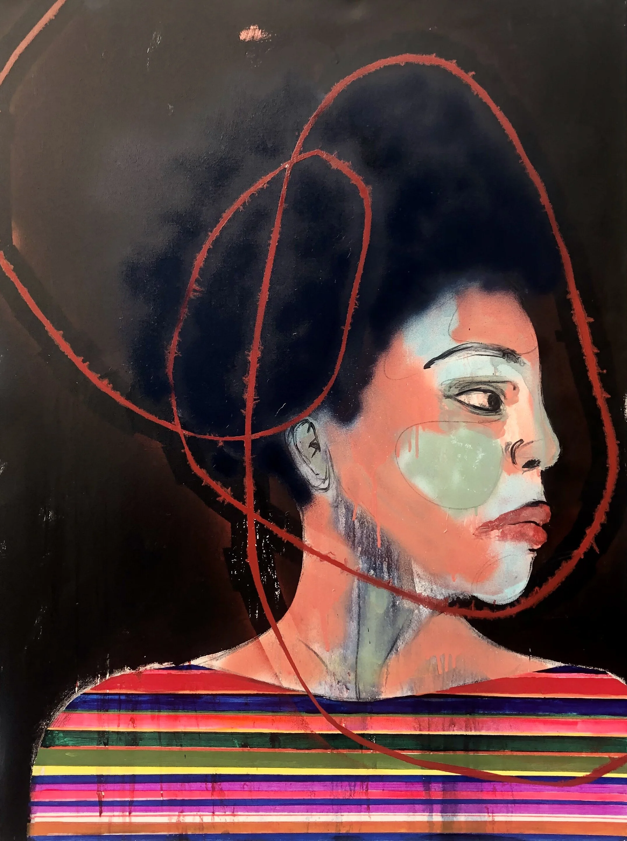 Kaite Meuser-Jae-acrylic and spray paint-48x36.jpg
