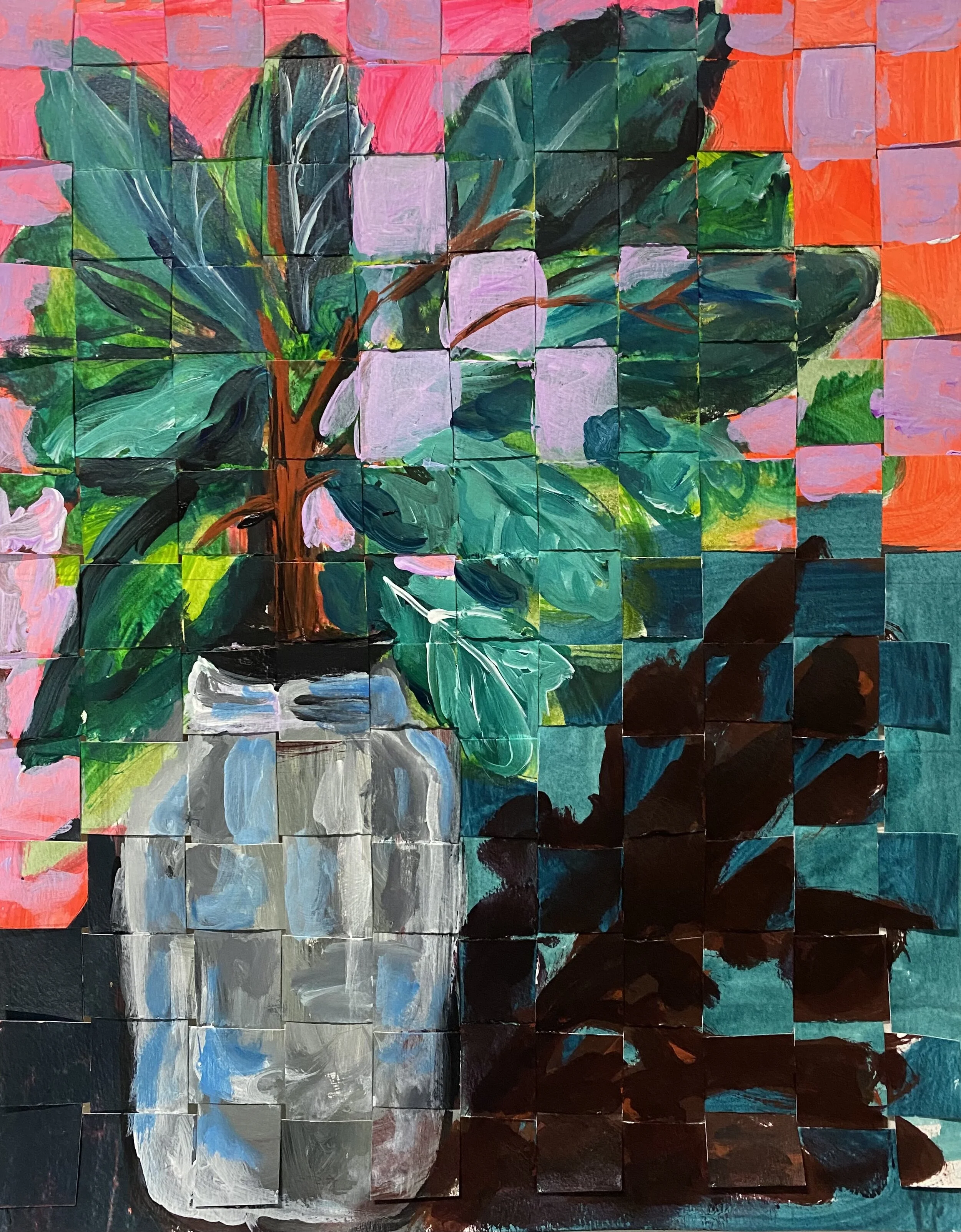 Weaved Flower Vase II, 2021, $150