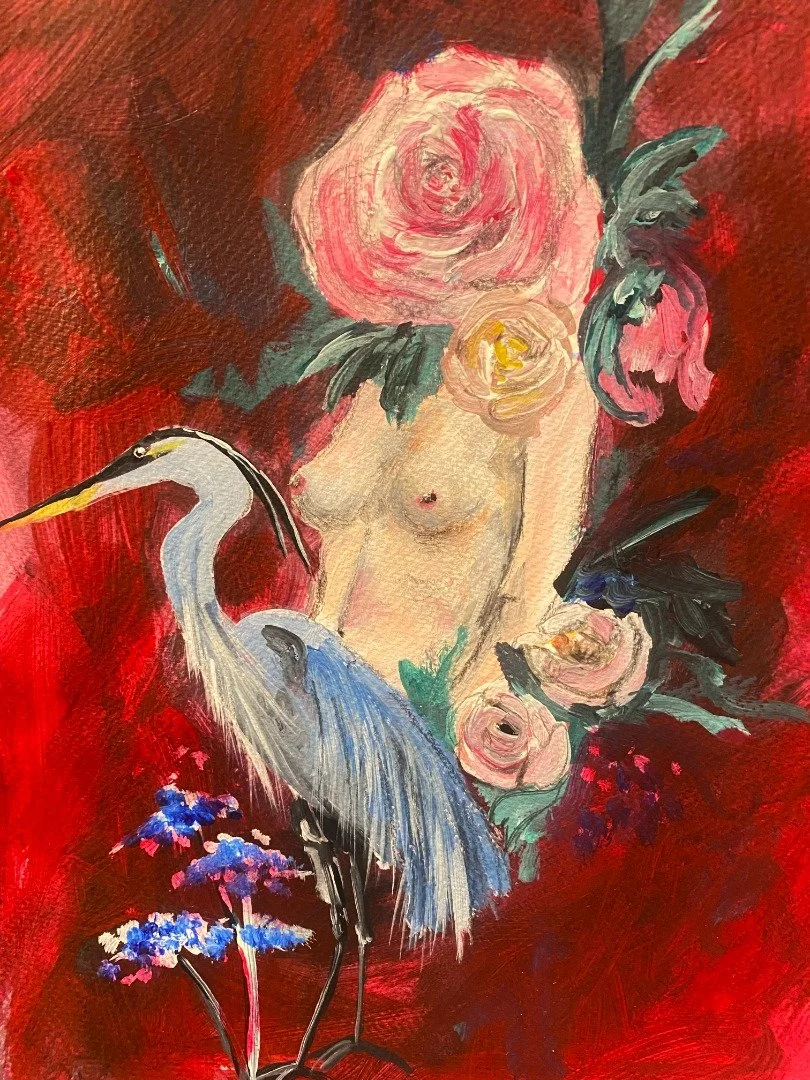 The Woman and The Heron