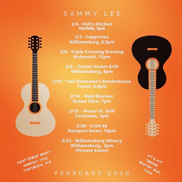 February&rsquo;s schedule.. Dont Miss Out!