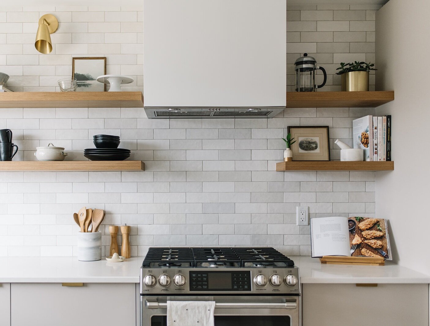 Floating Shelf Kitch, How To Place Floating Shelves In Kitchen