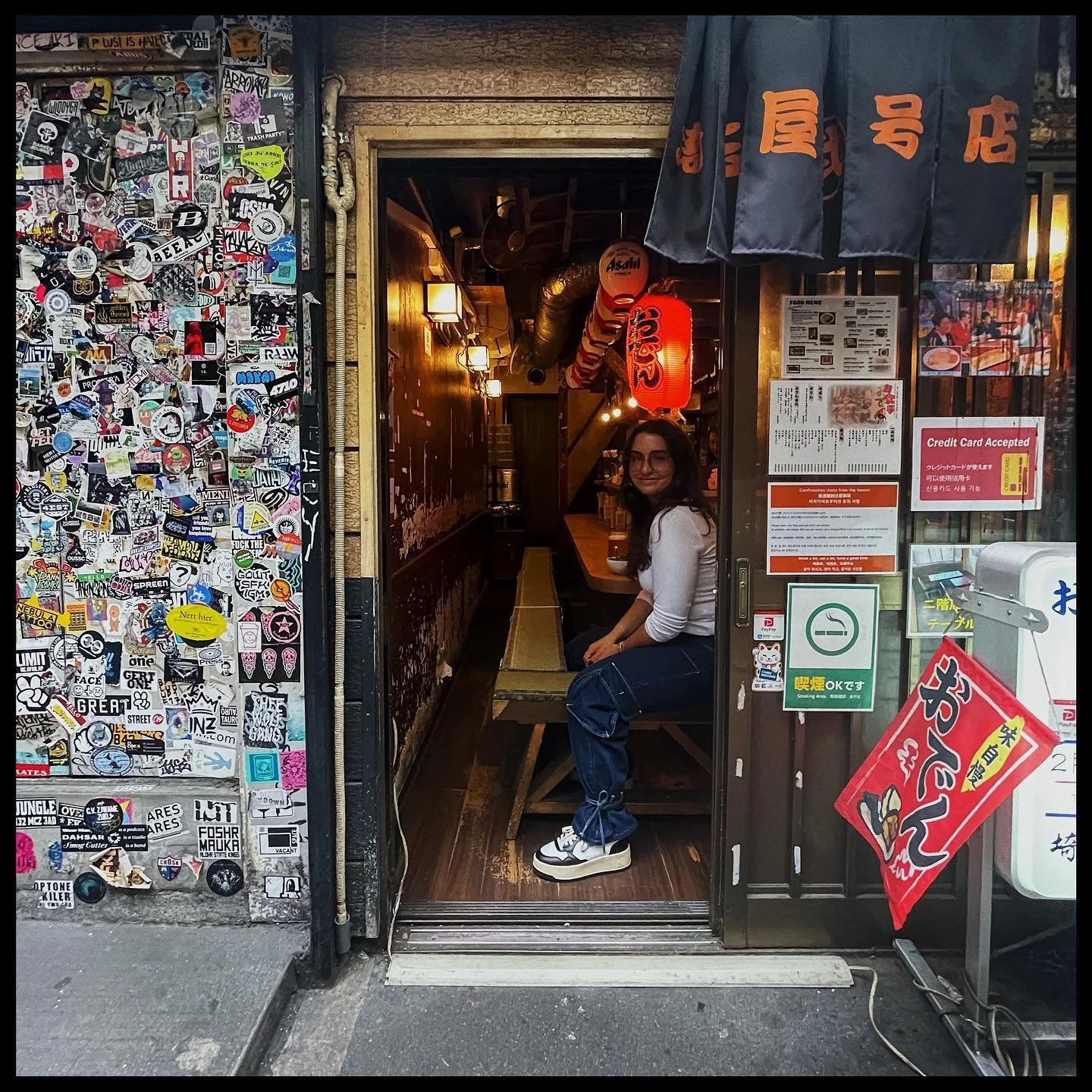 どうもありがとう Domo Arigato &bull; thank you so much! 
a little yakitori in omoide yokocho 🍢🈲