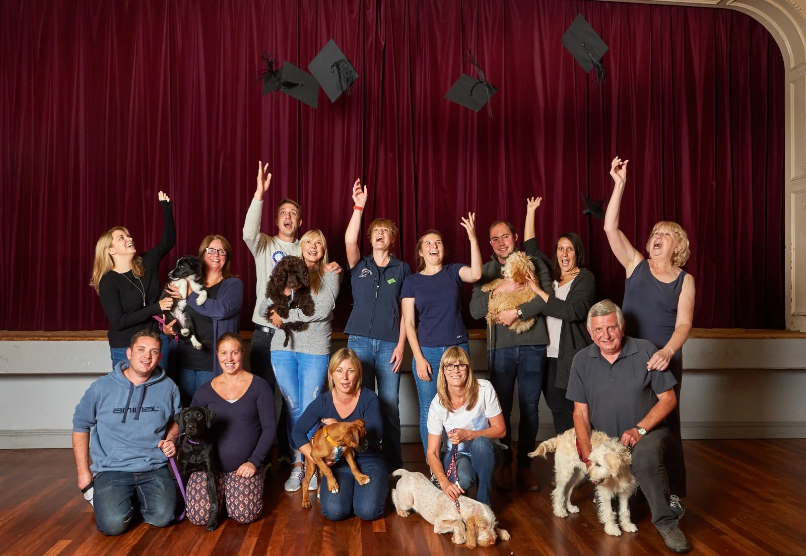 Brockham, Surrey, Owners and their puppies graduate from Puppy School.jpg