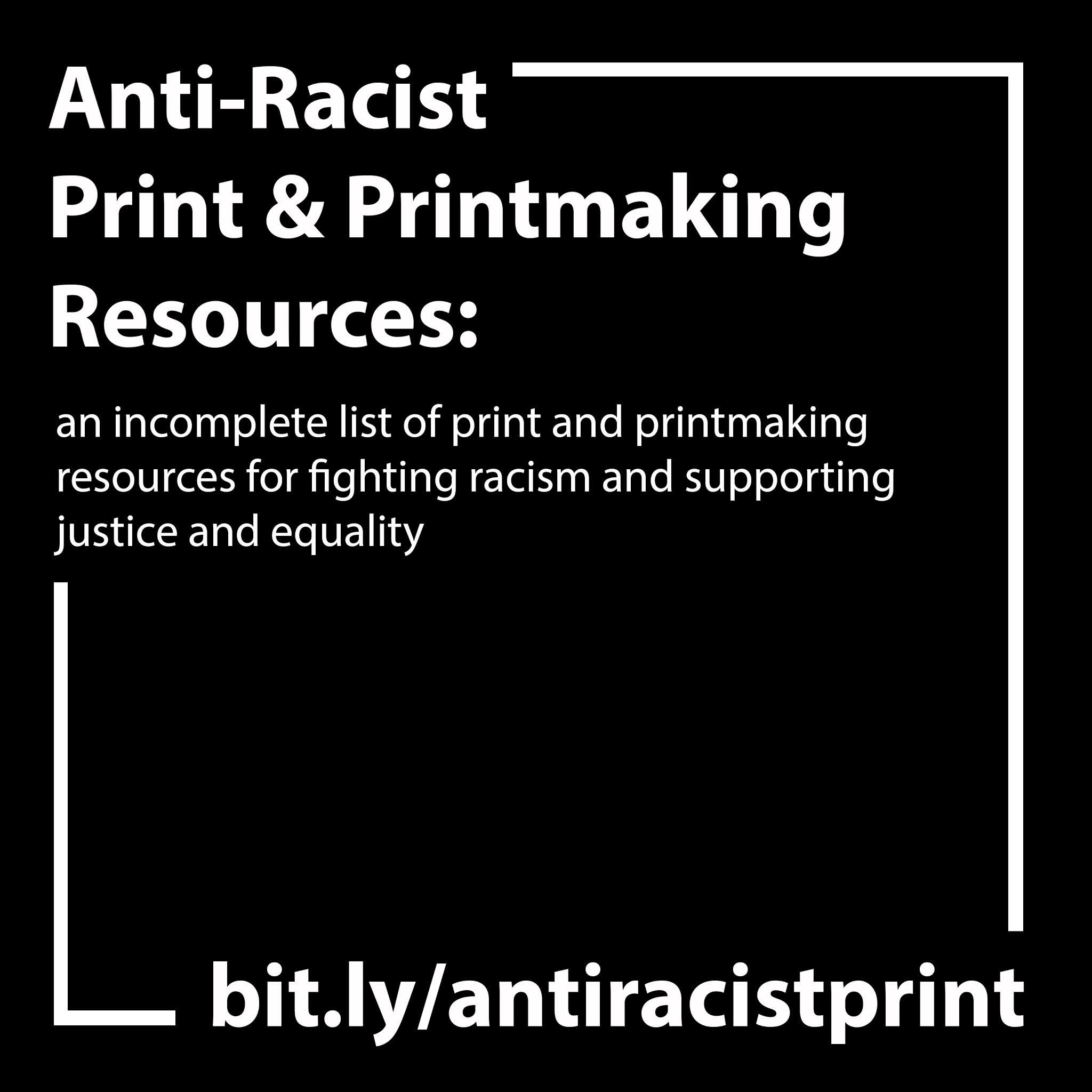 An anti-racist print resource