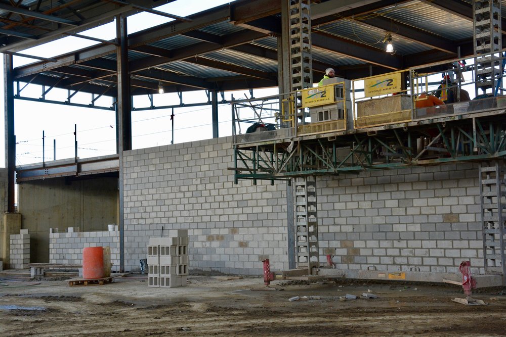 Second level Fitness Center looking out over the gym