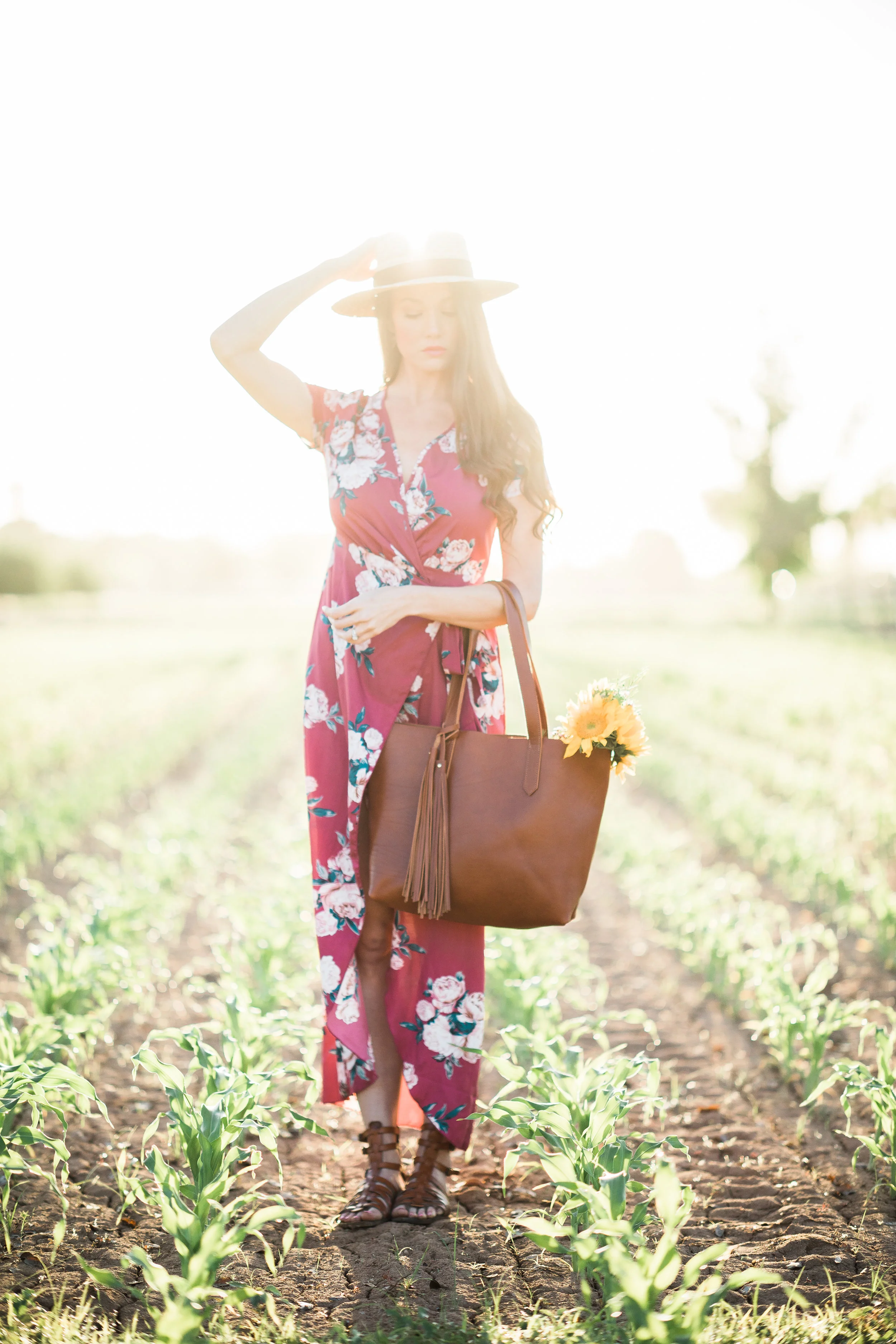 bara Cognac Leather Tote