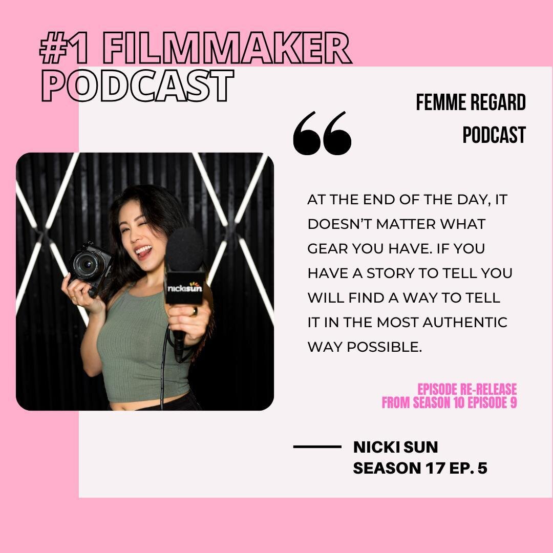 Be sure to listen to FRP S17E5: Rewind: Tell Your Story Through Tech with Nicki Sun  before the next episode drops on Friday!

 &ldquo;At the end of the day, it doesn&rsquo;t matter what gear you have. If you have a story to tell you will find a way 