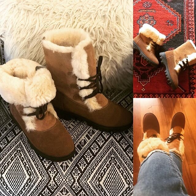 Are your feet cold, well these sheepskin boots will keep it nice and toasty, worn either folded down or up🥶