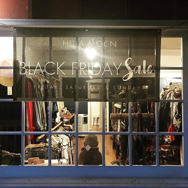 Mark your calendar. Tomorrow is our Black Friday sale, all items 15-75% off, we have items that are $10,$20,$30 etc. We hope you can join us , open at 9:30 am💗