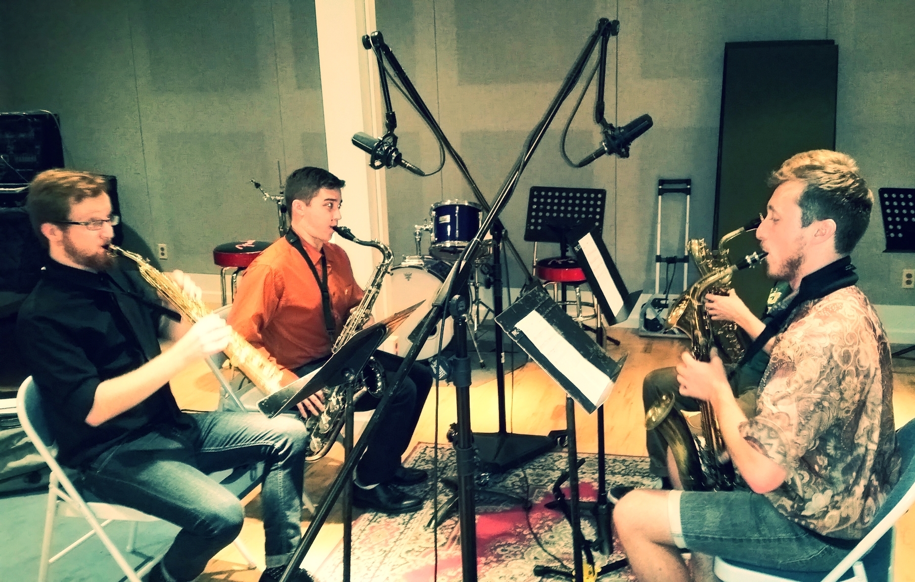 Tracking a Sax Quartet
