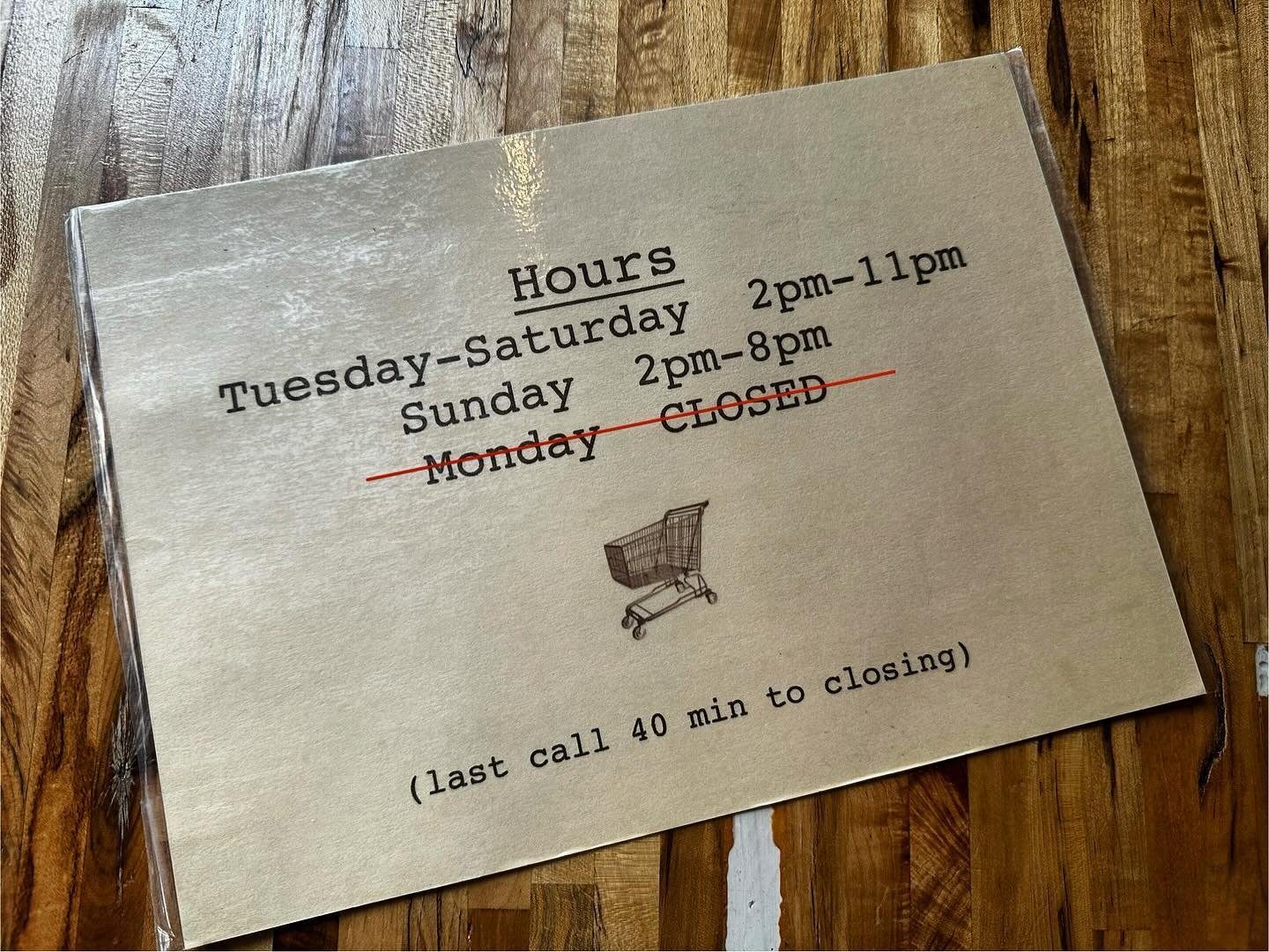 Great news Grocery fans. We&rsquo;re going to start being open on Mondays again starting this Monday the 21st. Hours will be 4-11. Industry folks will get some much deserved love too!!! Can&rsquo;t wait to see y&rsquo;all! #handmade #grocerycs #comed