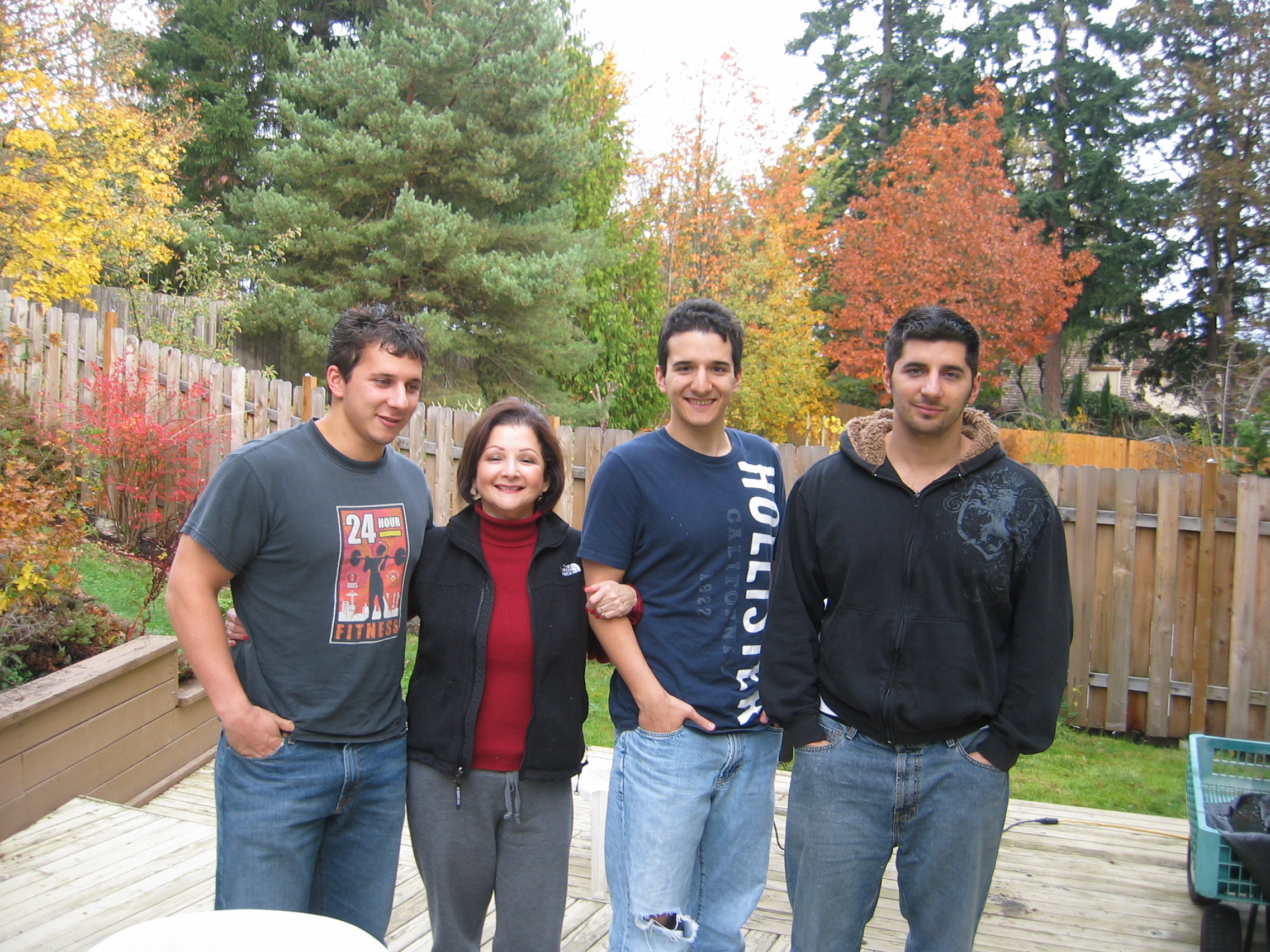 Sean, Maricela. Steven & Robert McDonell at their home in Oregon