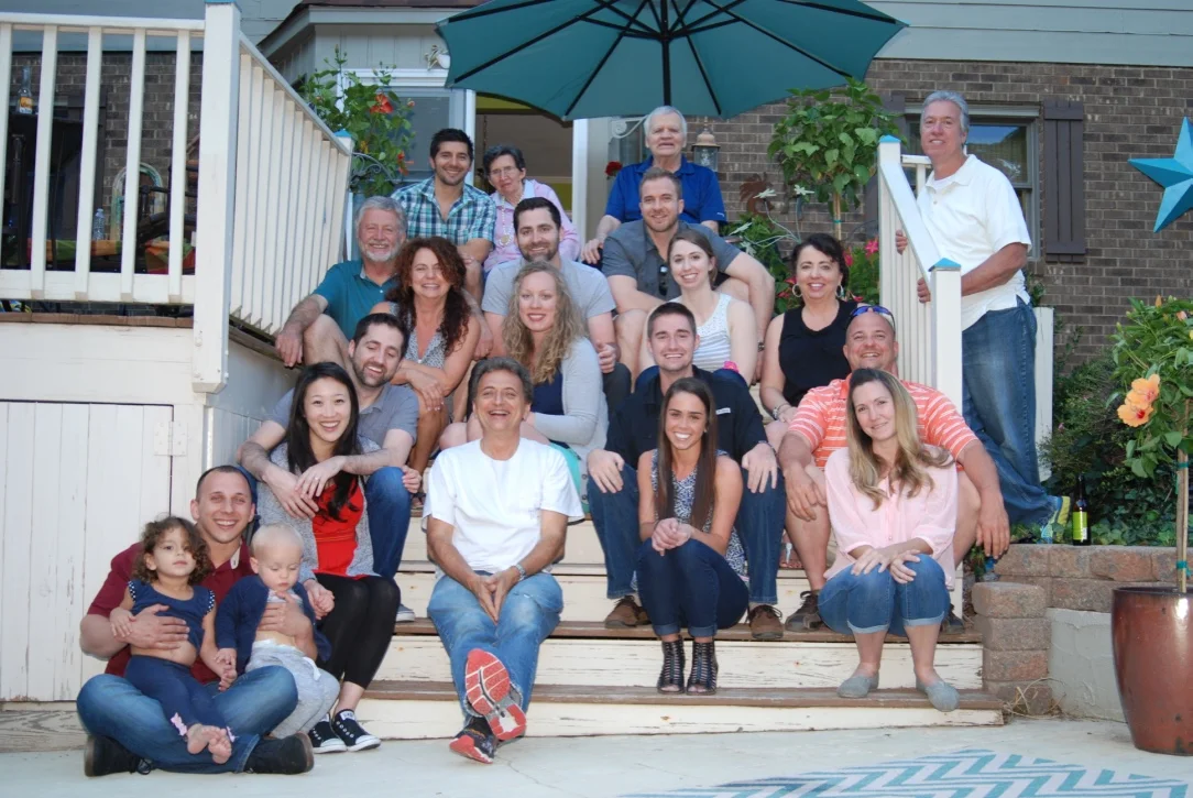 Most of Bobby's immediate family moved out of Buffalo to the Charlotte NC area. Above is Mom & Dad McDonell with Bobby, Susie, Patty and many of their spouses, siblings and grandchildren Marissa and Finn. 