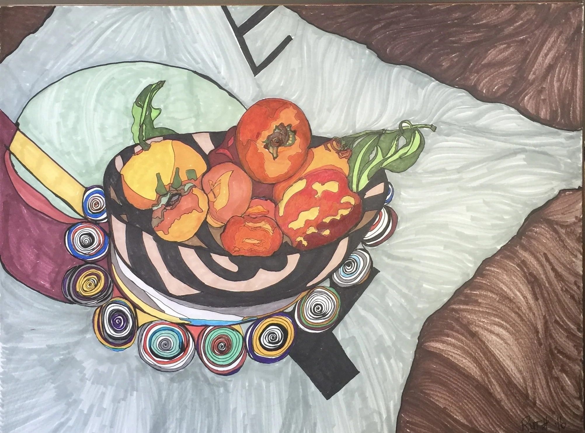 A Bowl of Fruit One Way