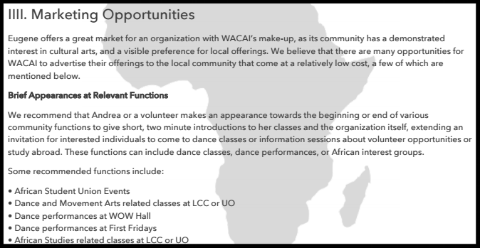 A snippet of our strategic plan