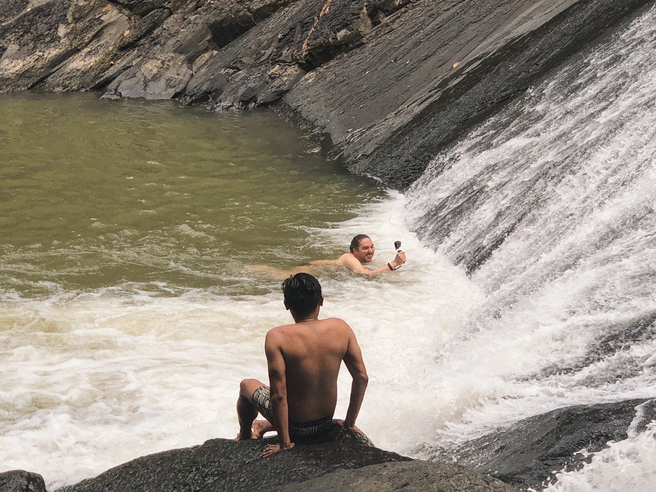 Waterfall Slide in Colombia