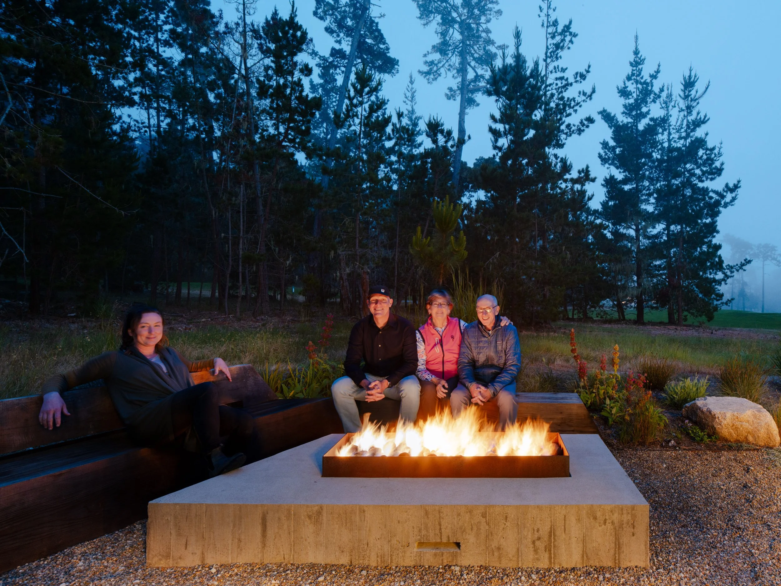  COLLABORATORS: Town and Country Landscape construction  ARCHITECT: Justin Pauly Architects  METAL WORK: Valley Fabrication   for the   FENCING: Cypress Coast Fence    CONCRETE: Hines Concrete  
