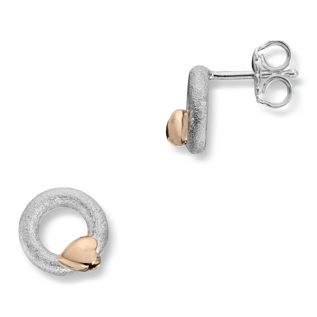 Van Bergen - Silver Heart earrings
