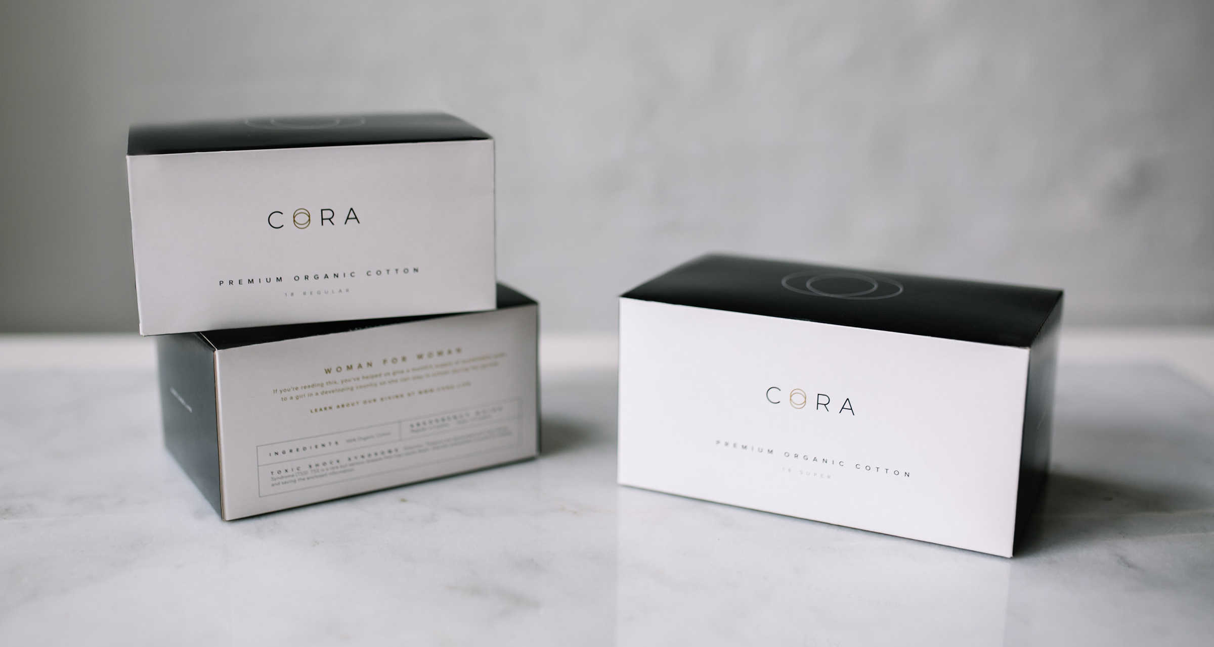 Cora Organic Tampon Box - Lifestyle