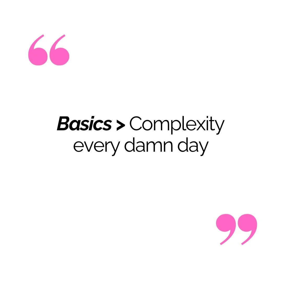 🦩YOU&rsquo;RE SO BASIC🦩
&bull;
Basic is everything!!
&bull;
#fundamentals
#lifeforceacademy